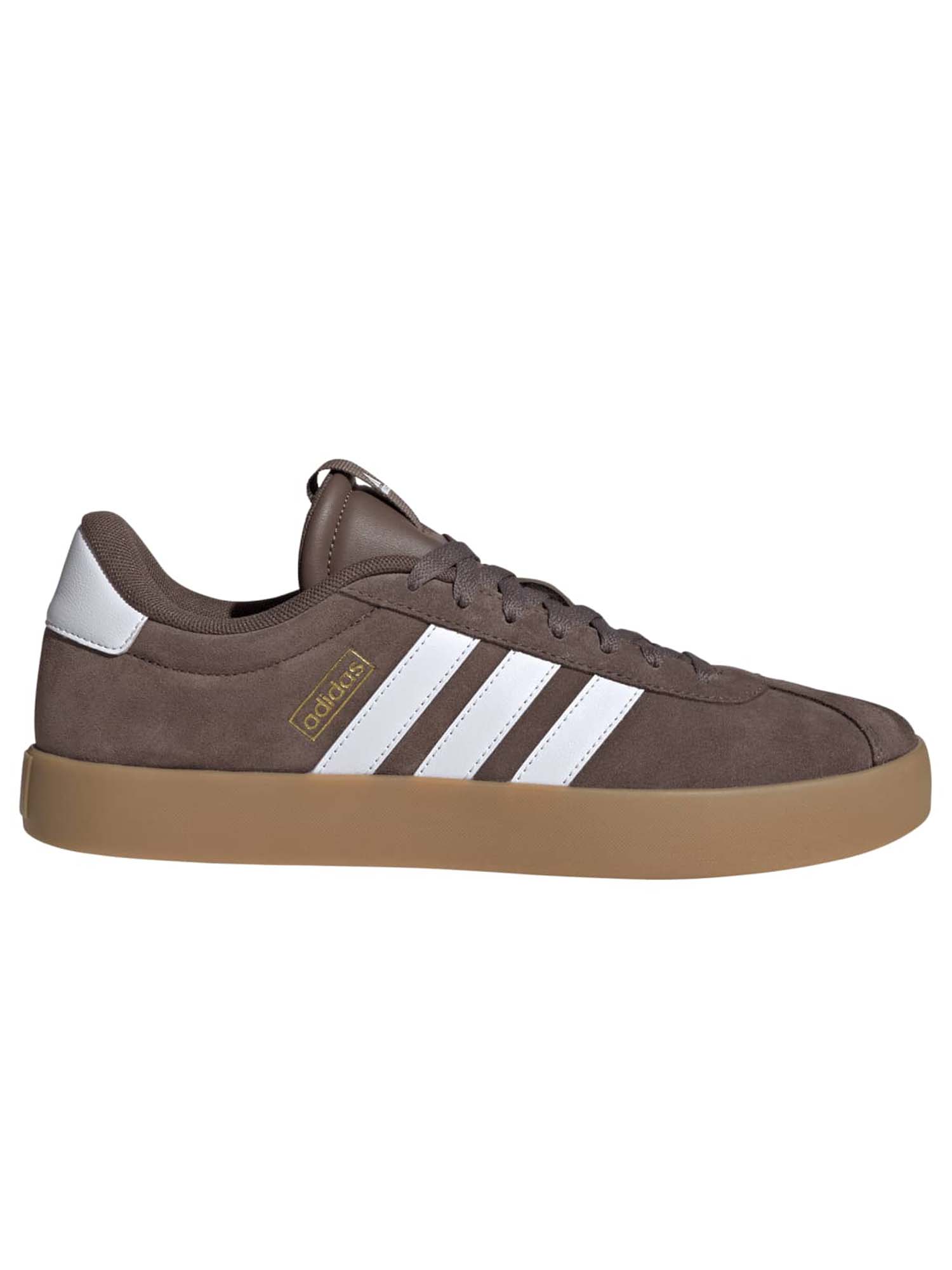 Sneakers uomo Adidas VL Court 3.0 marroni in pelle